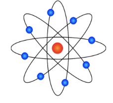 Image icon of an atom. 
